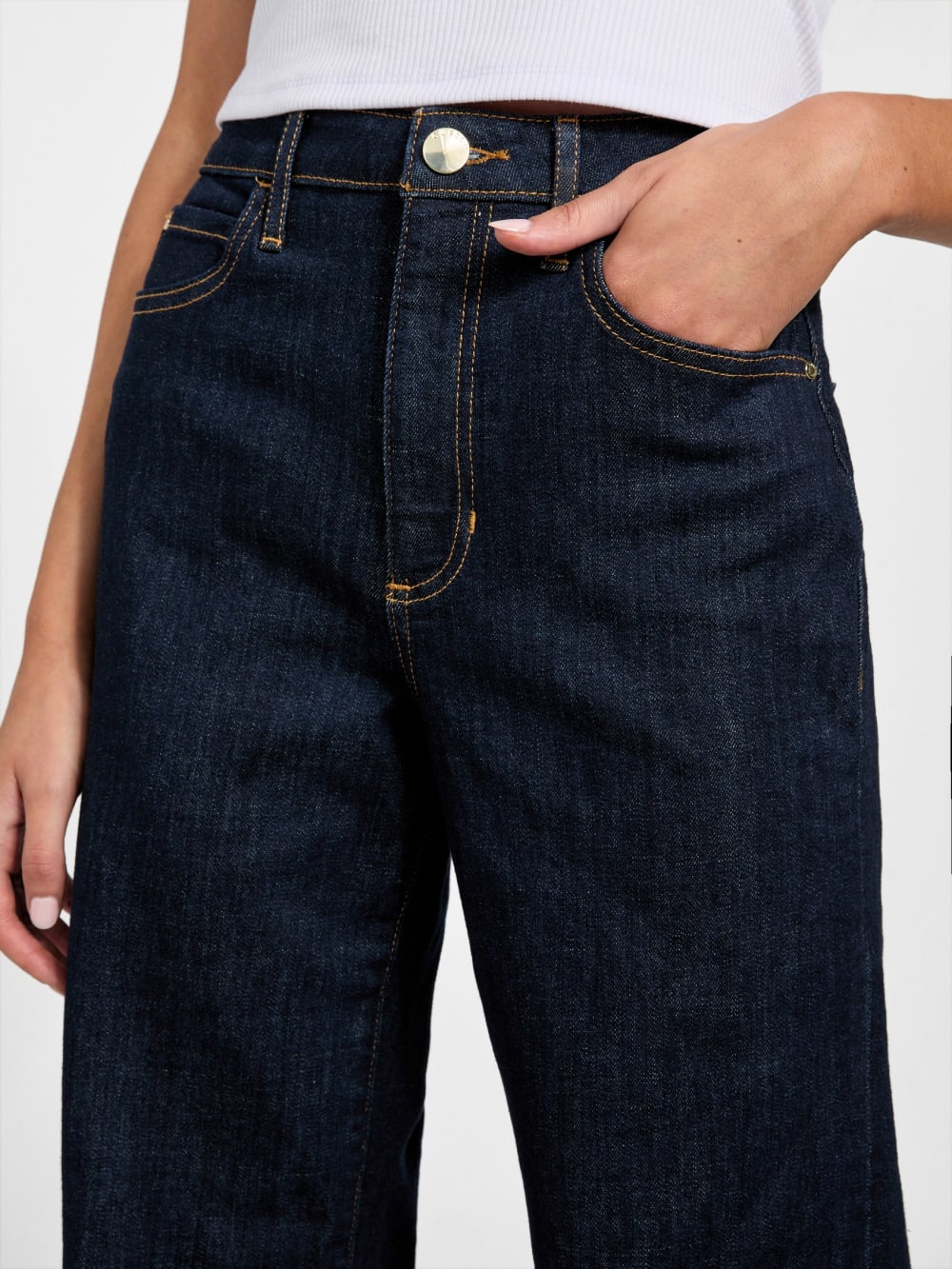 Eco Tinted Wide-Leg Jeans - Guess