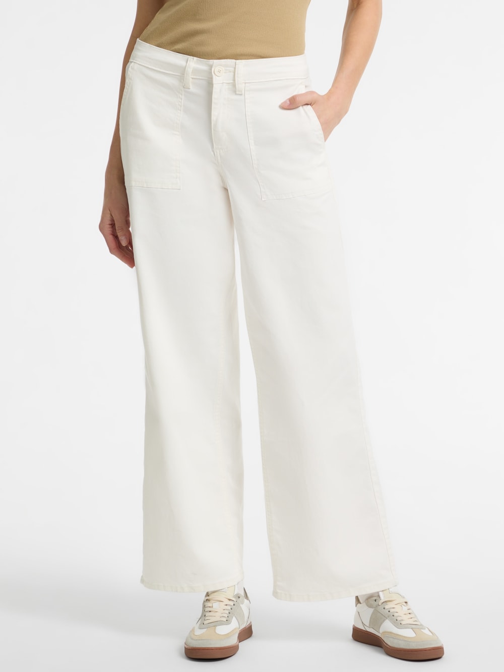 Utility Wide-Leg Jeans - Guess