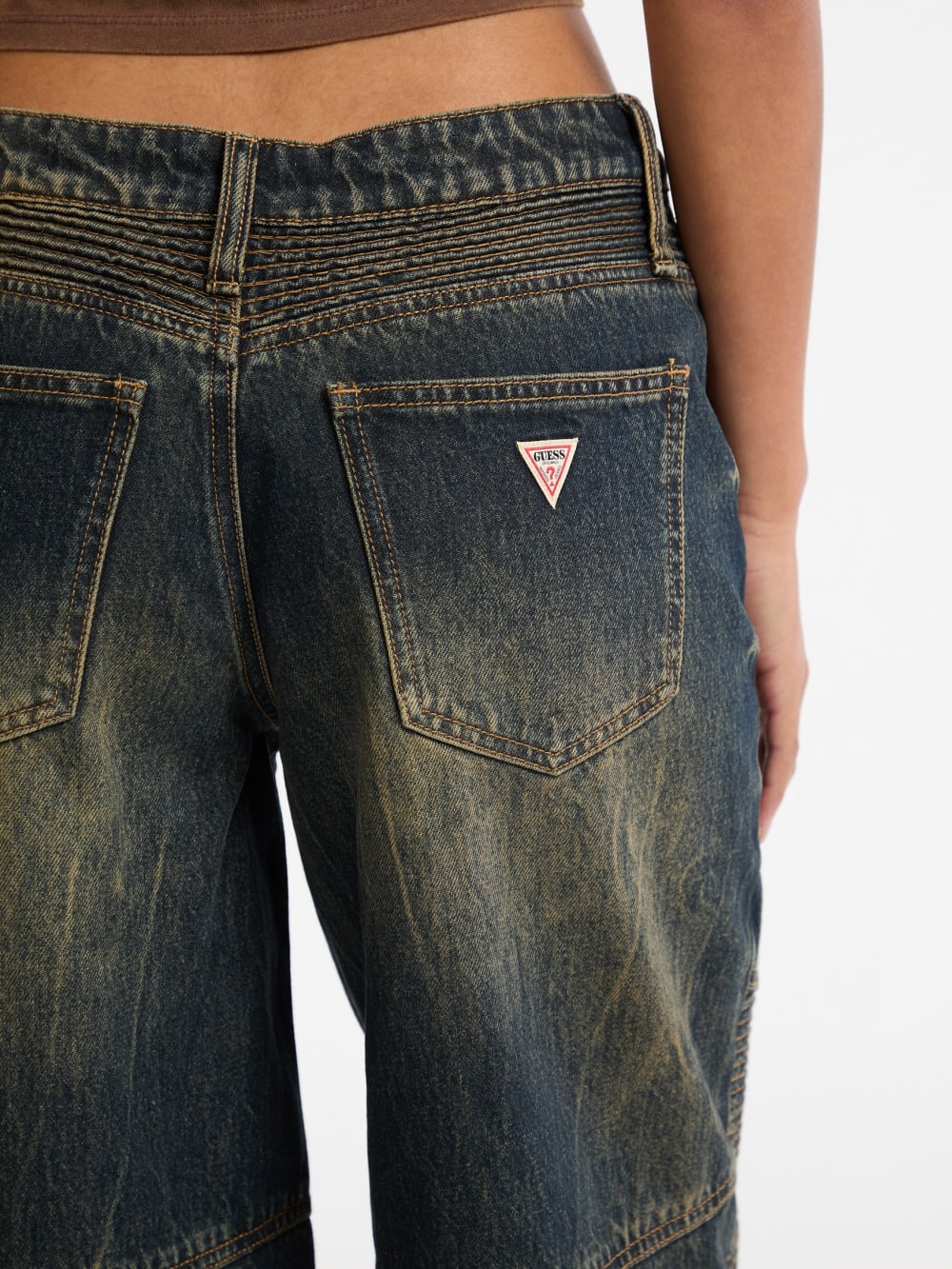 GUESS Originals Moto Wide-Leg Jeans - Guess