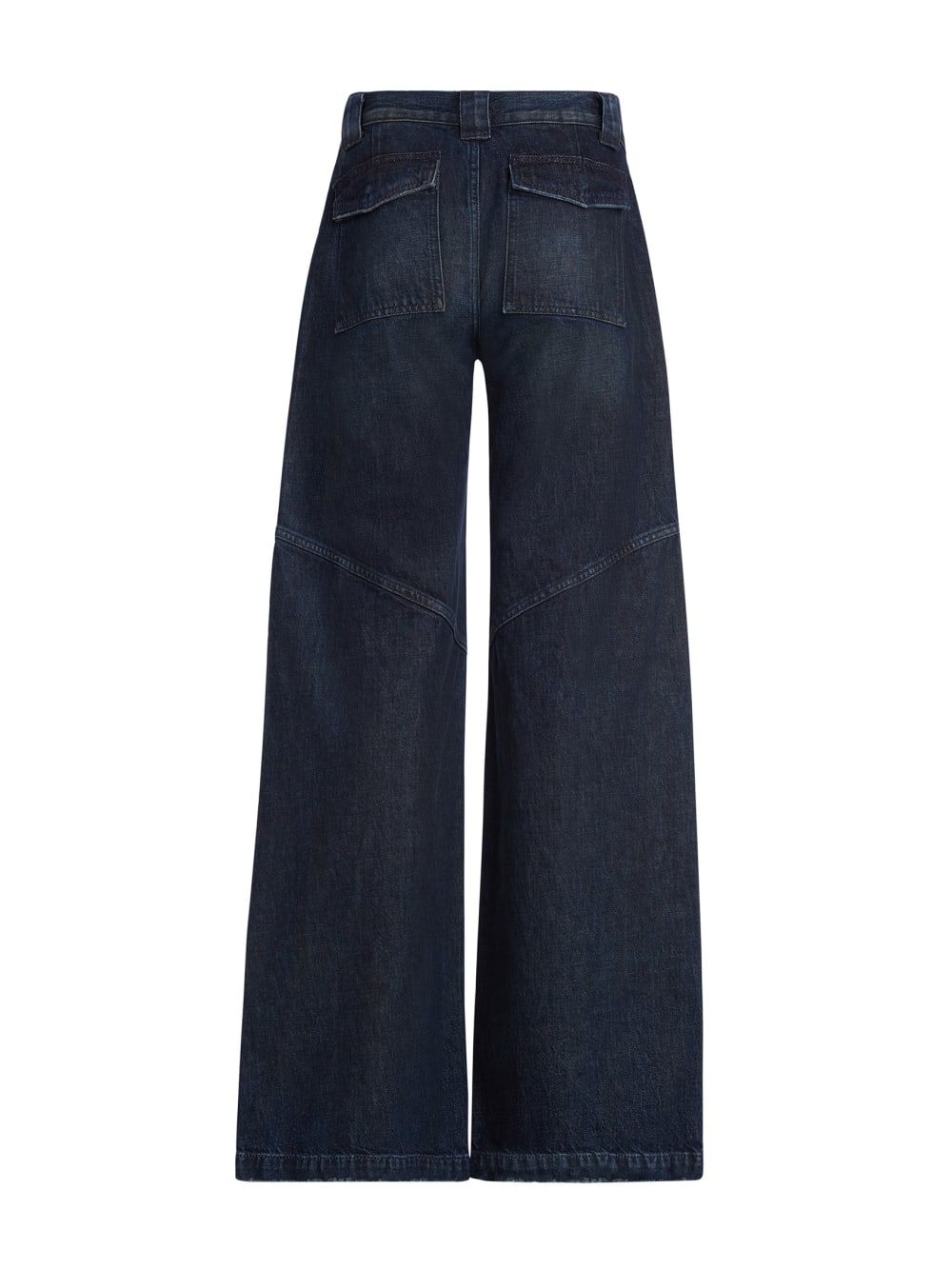 low-rise wide leg denim pants - Guess