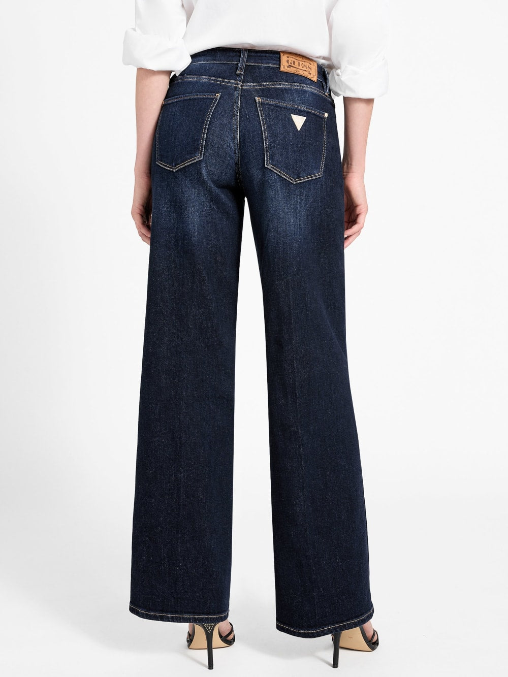 Mid-Rise Sexy Palazzo Wide-Leg Jeans - Guess