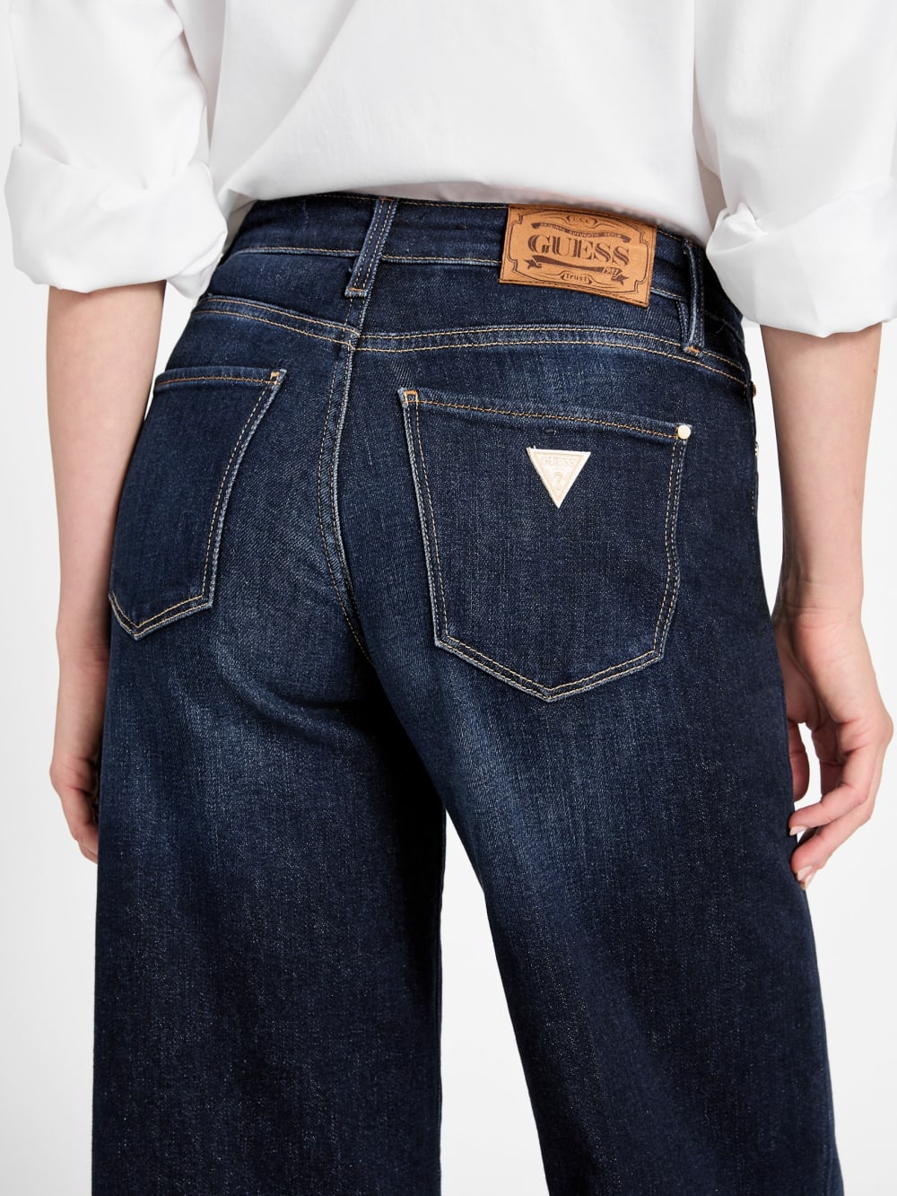 Mid-Rise Sexy Palazzo Wide-Leg Jeans - Guess