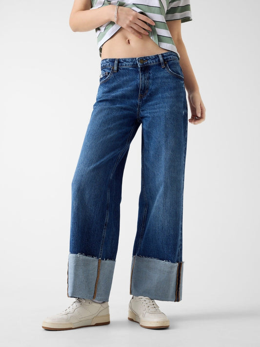 Wide-Leg cuffed jeans - Guess