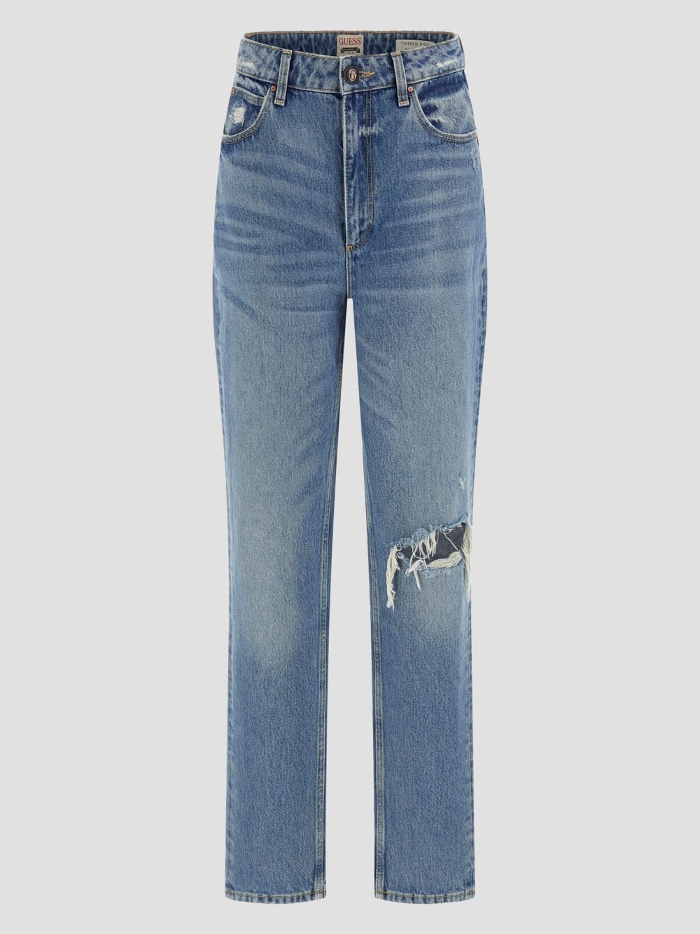 Eco Destroyed Mom Jeans - Guess
