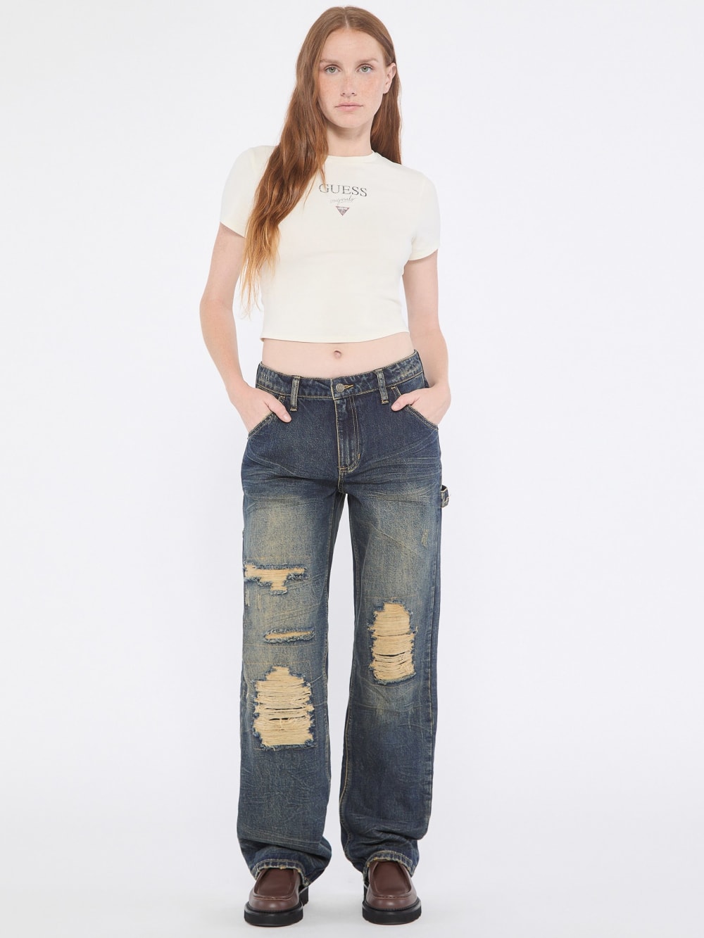 GUESS Originals Distressed Carpenter Jeans - Guess