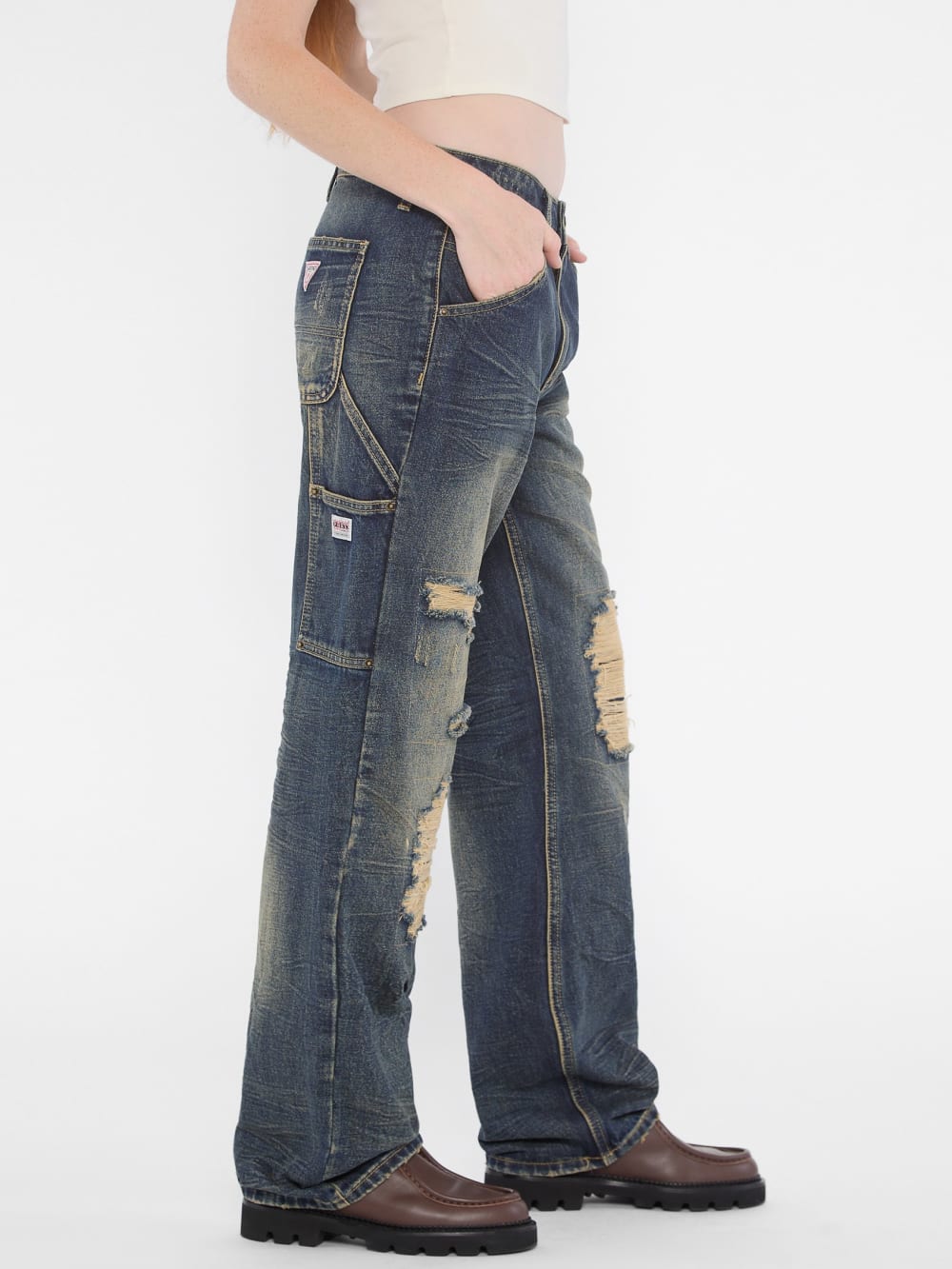 GUESS Originals Distressed Carpenter Jeans - Guess