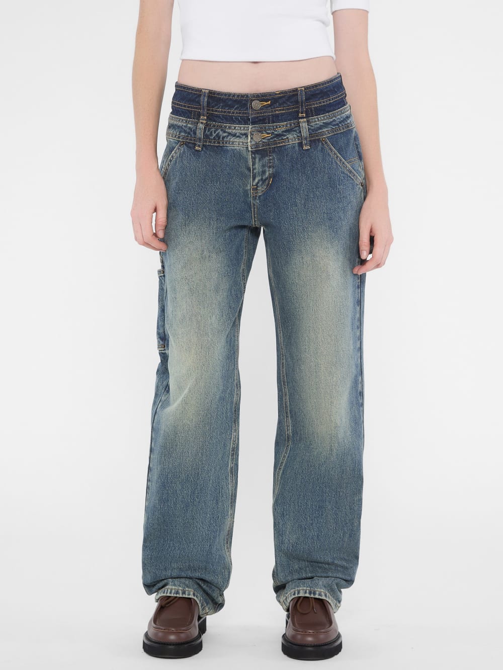 GUESS Originals Double Waistband Carpenter Jeans - Guess