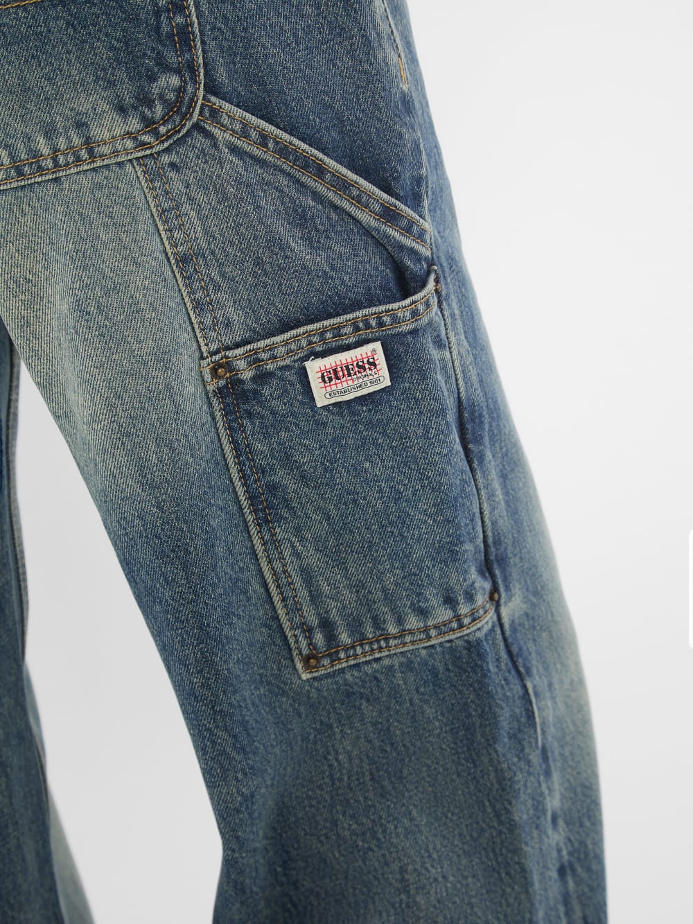 GUESS Originals Double Waistband Carpenter Jeans - Guess