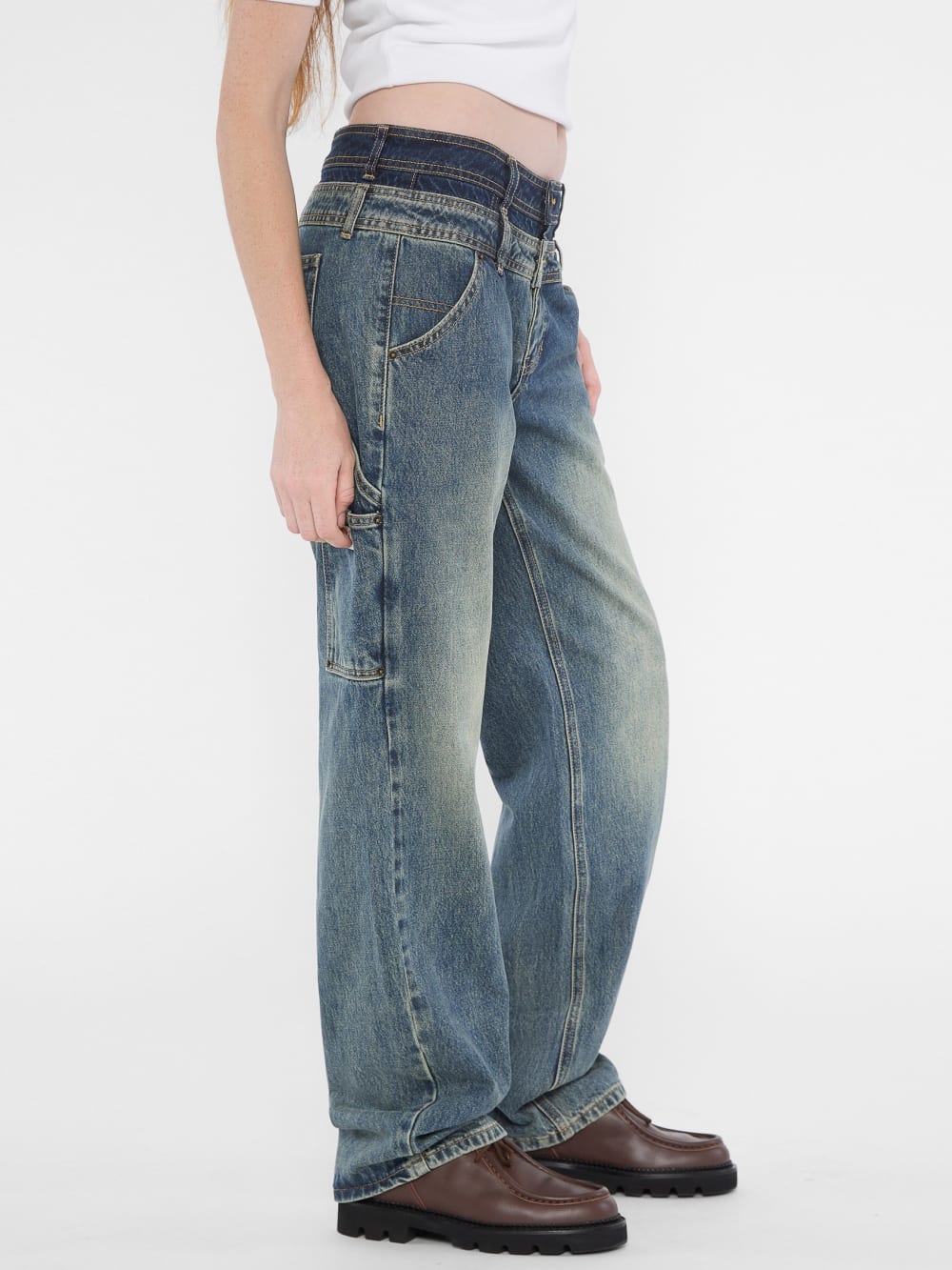 GUESS Originals Double Waistband Carpenter Jeans - Guess