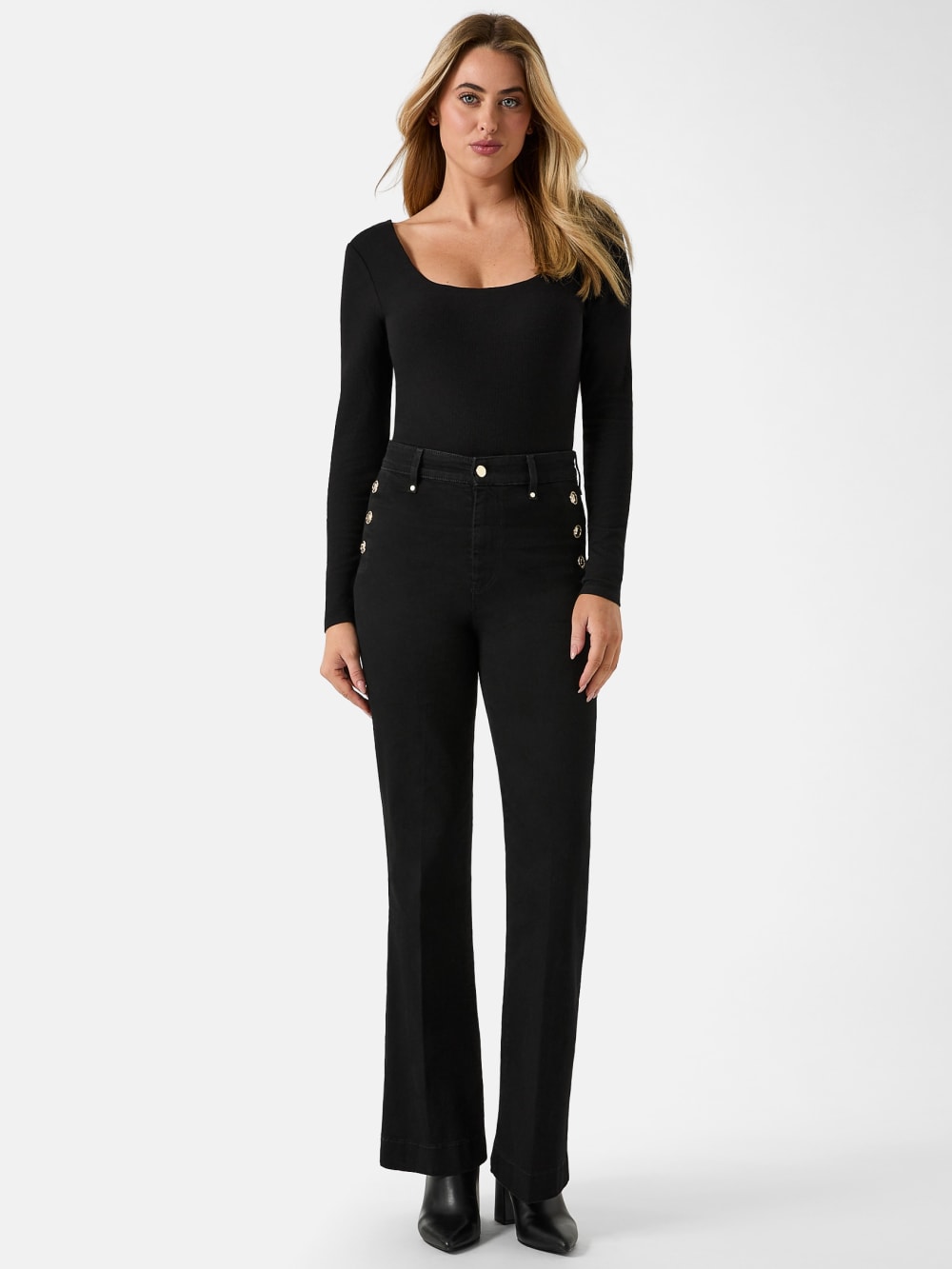 Eco Faye Sailor Flared Jeans - Guess