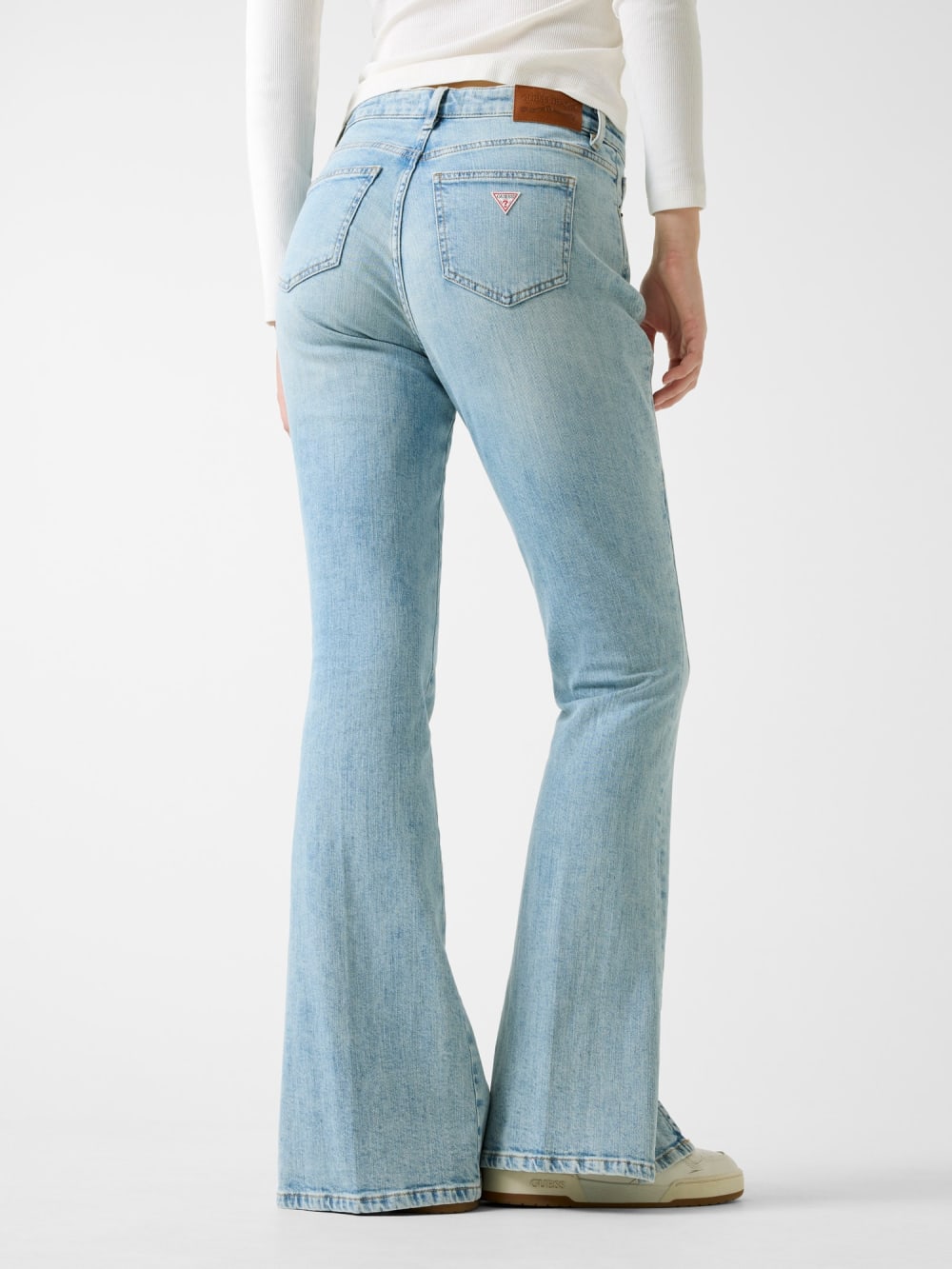 G09 front slit high rise bootcut jeans - Guess