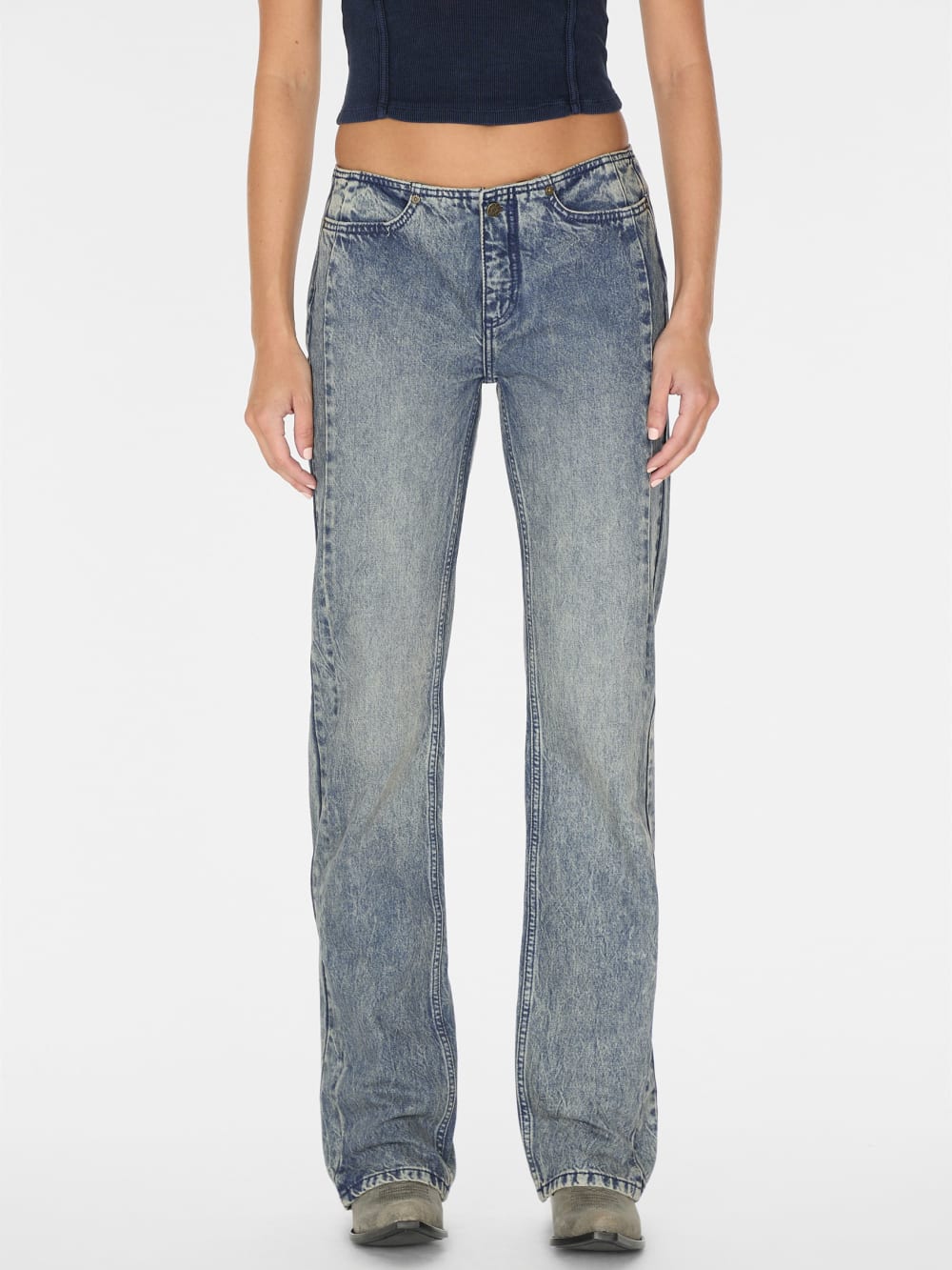 pieced denim jeans - Guess