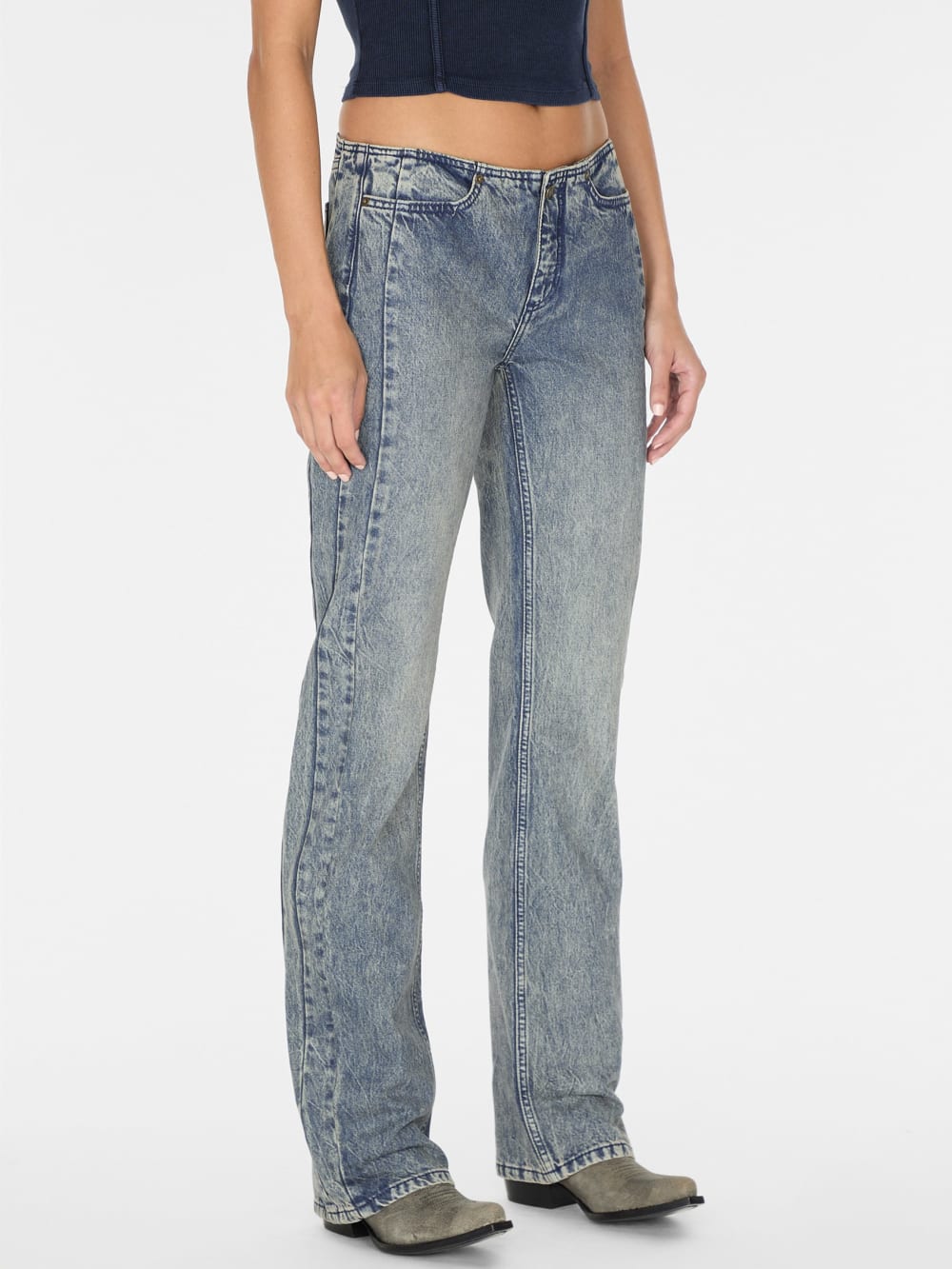 pieced denim jeans - Guess