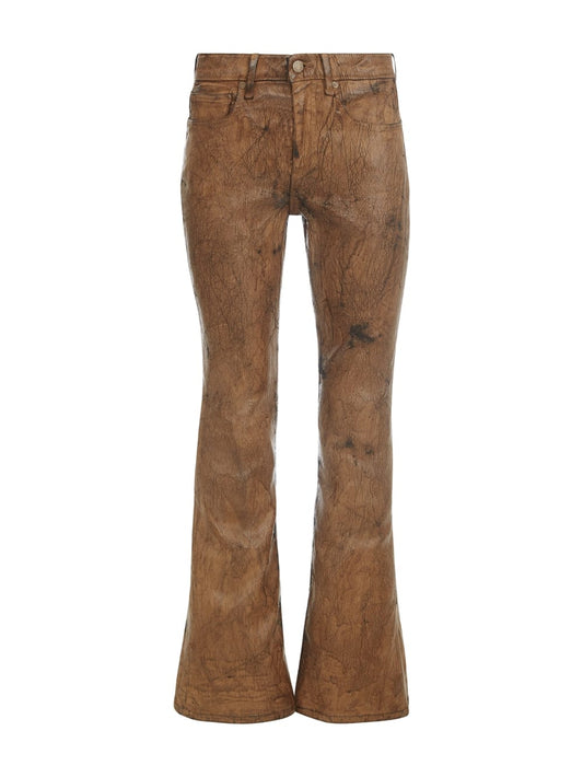 coated denim flare jeans - Guess