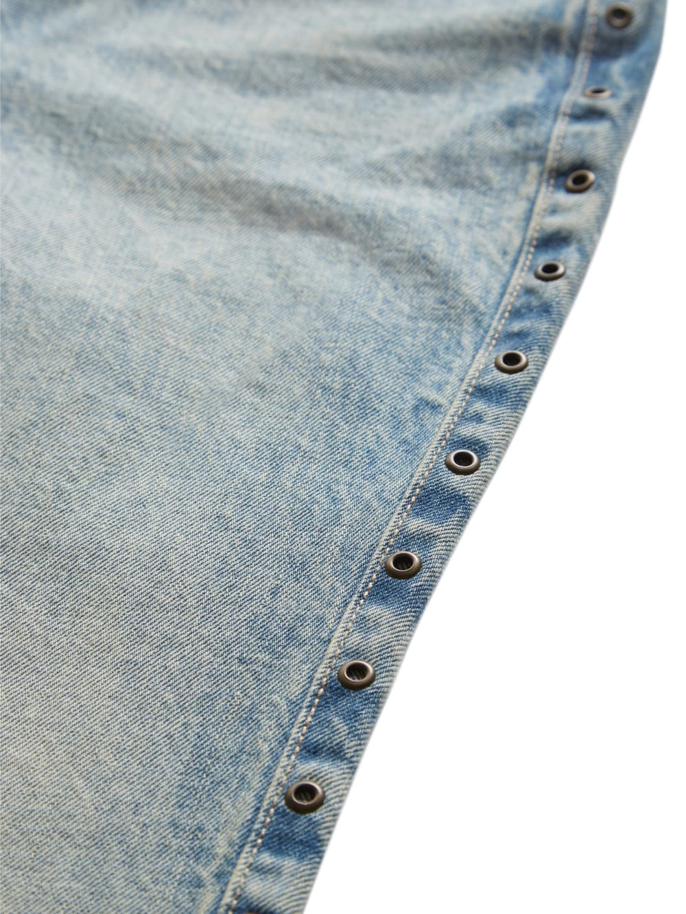 eyelet low-rise denim pants - Guess
