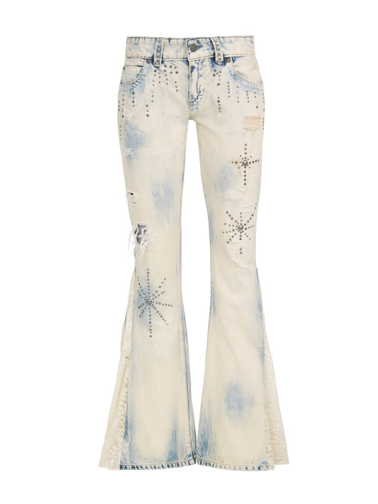 flare lace jeans - Guess
