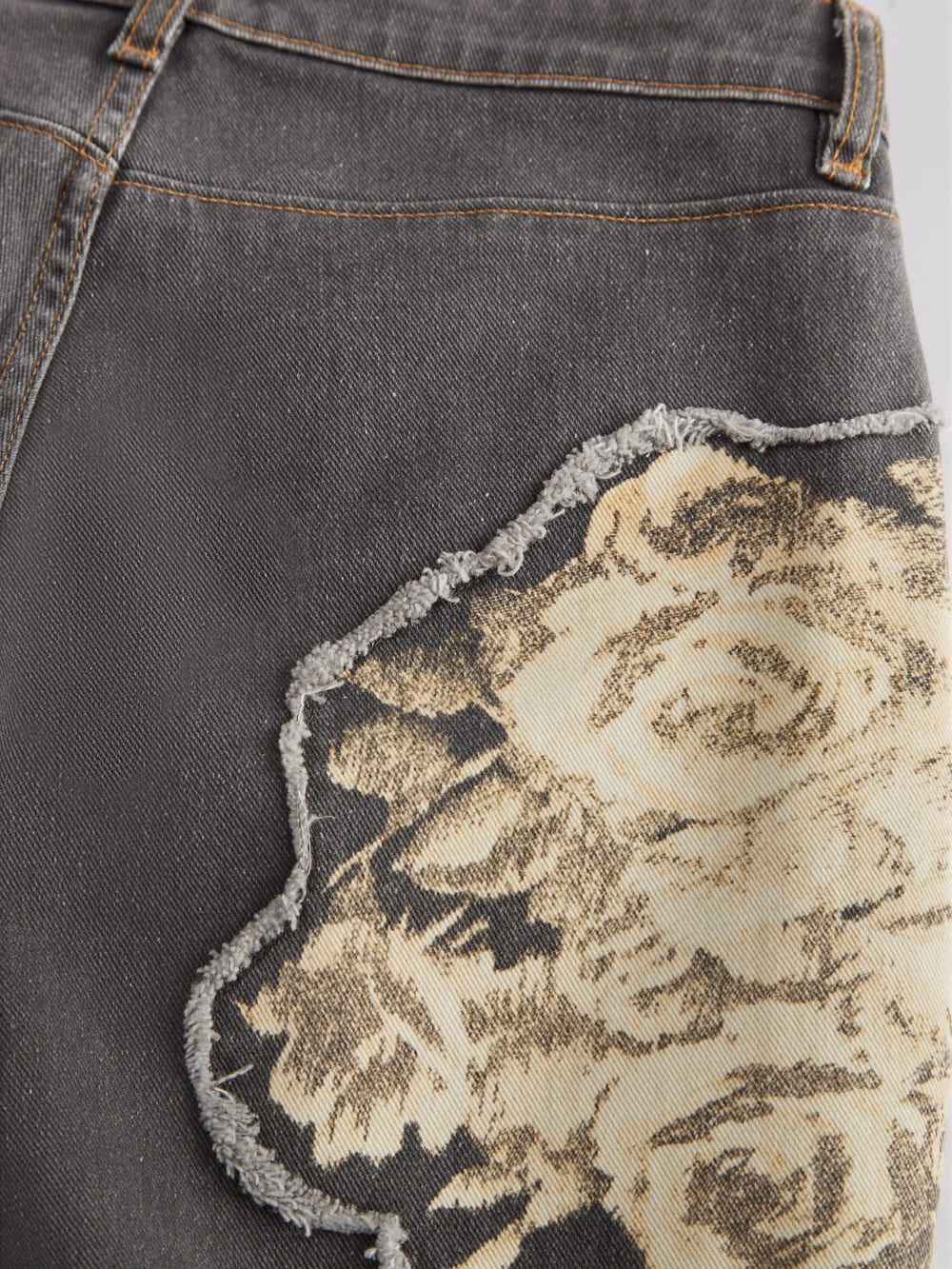 Printed Denim Flared Jeans - Guess