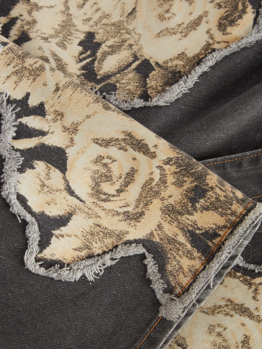 Printed Denim Flared Jeans - Guess