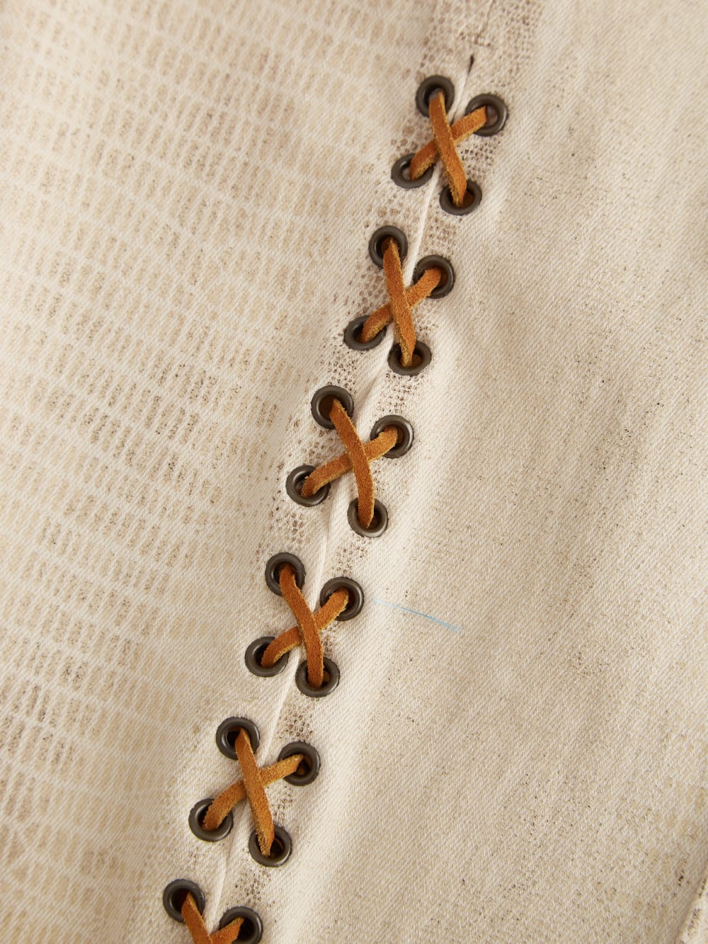 Laced Flared Denim Jeans - Guess