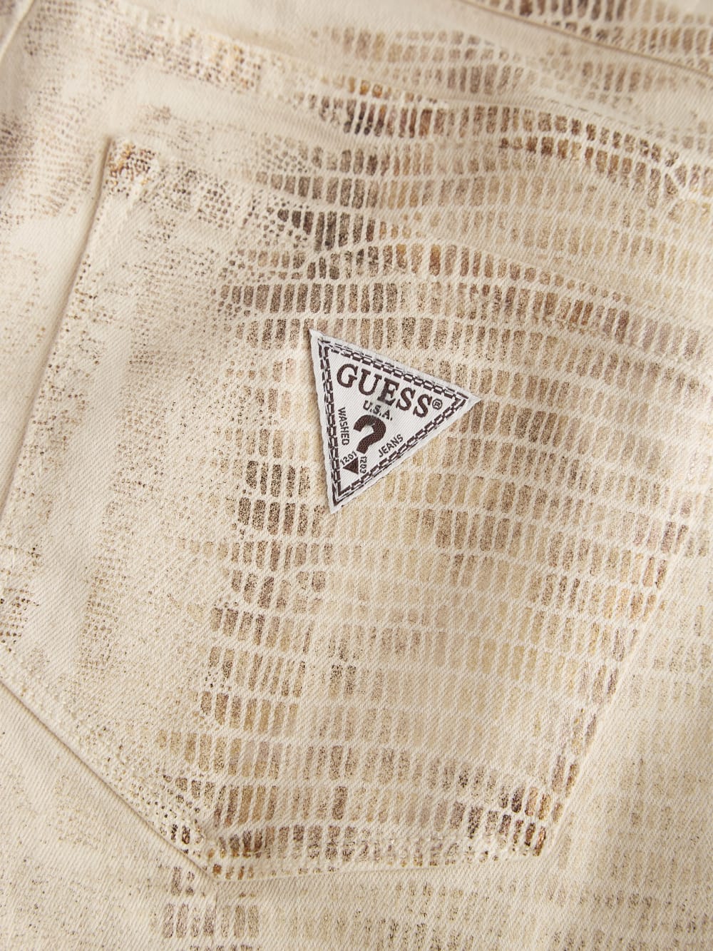Laced Flared Denim Jeans - Guess