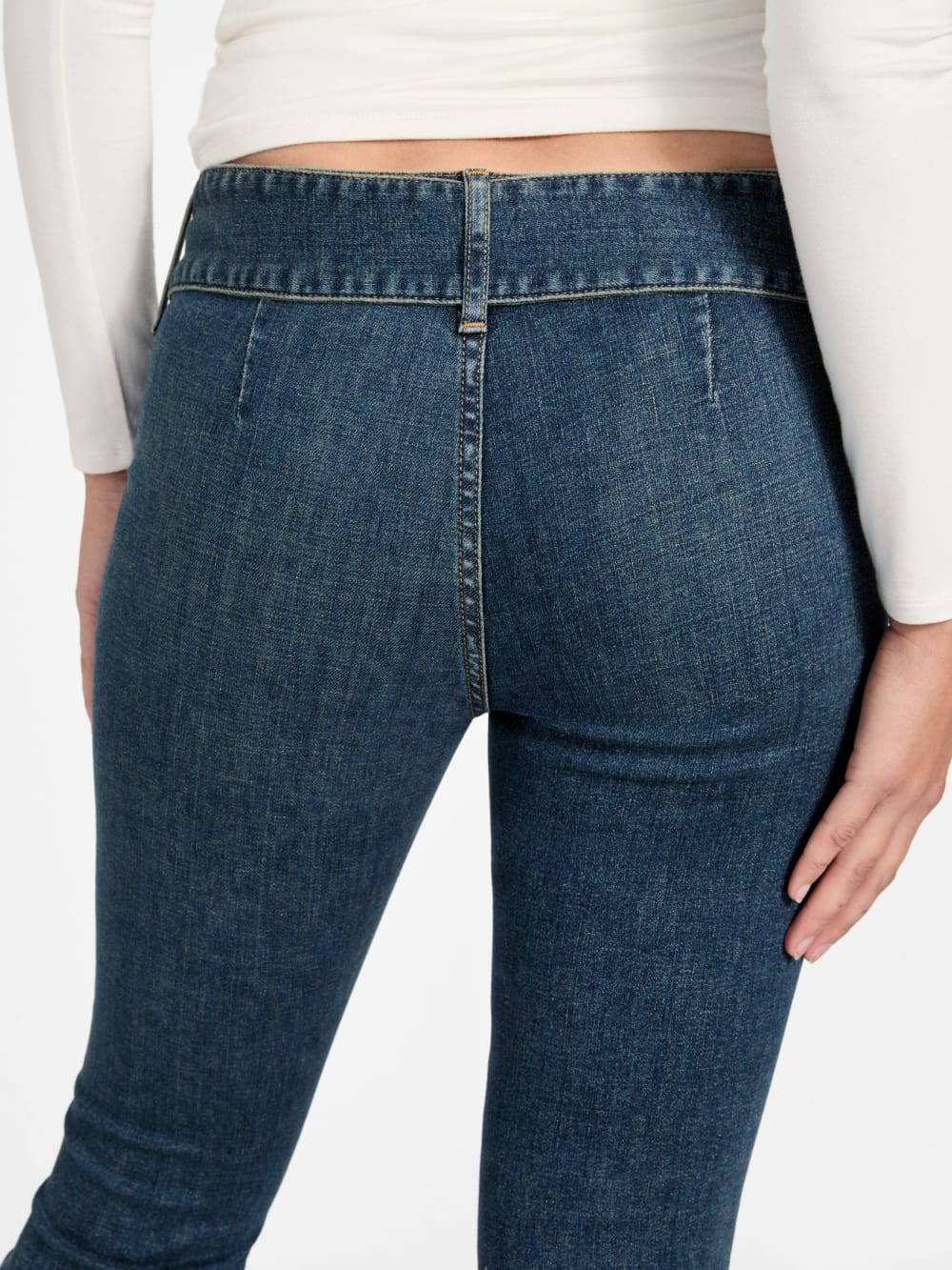 Eco Franki Belted Flare Jeans - Guess