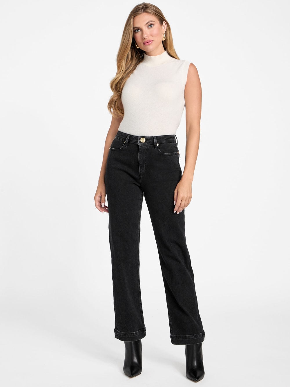 Doris Straight-Leg Denim Pant - Guess