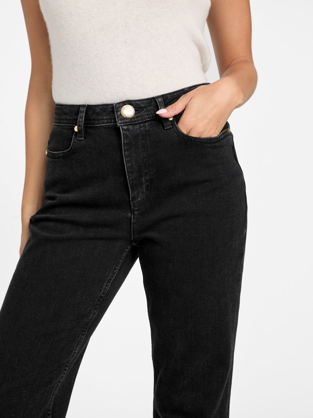 Doris Straight-Leg Denim Pant - Guess