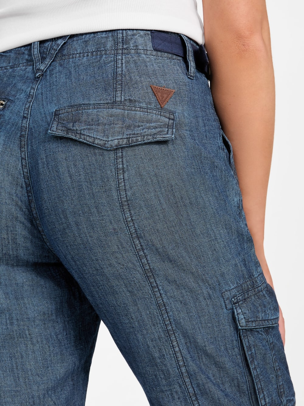 Nessi Denim Cargo Pants - Guess