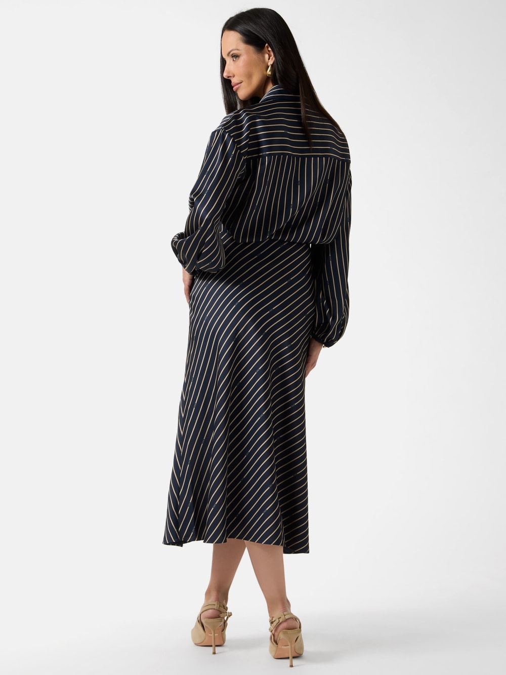 Eco Fatou Striped Maxi Dress - Guess