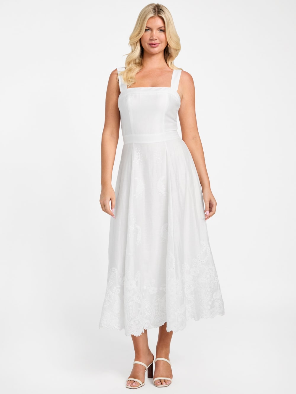 Eco Mindy Embroidered Midi Dress - Guess