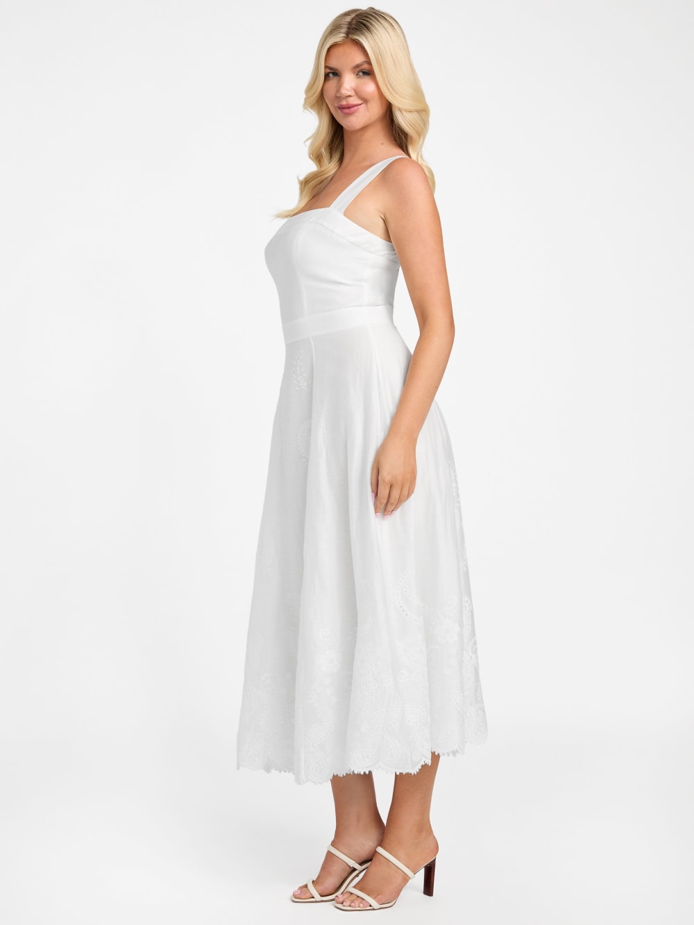Eco Mindy Embroidered Midi Dress - Guess
