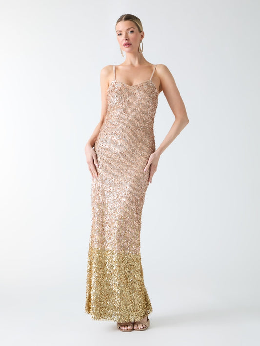 Marilyn Sequin Maxi Dress - Guess