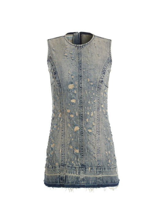 distressed mini denim dress - Guess