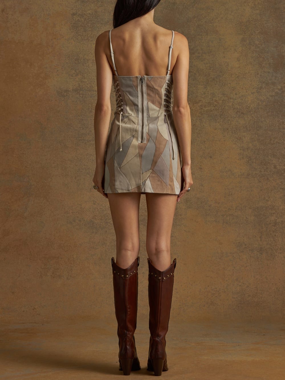 patch suede dress - Guess