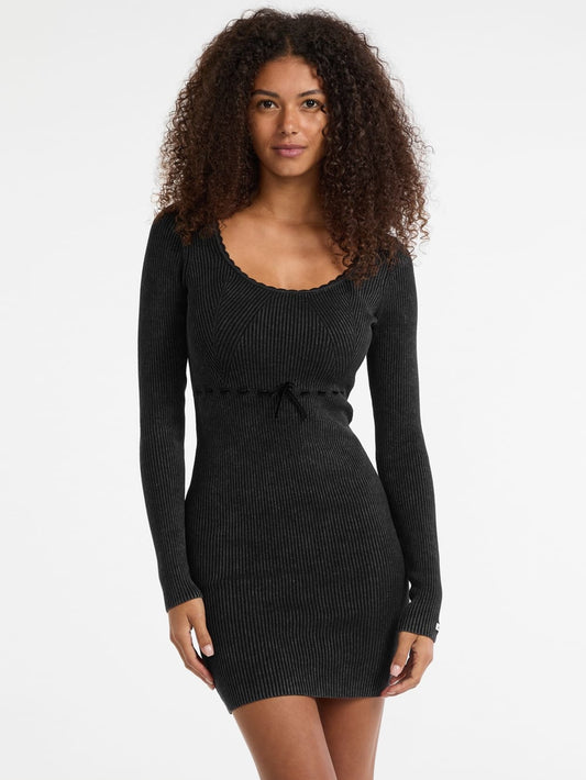 GUESS Originals Eco Vintage Tie Mini Sweater Dress - Guess