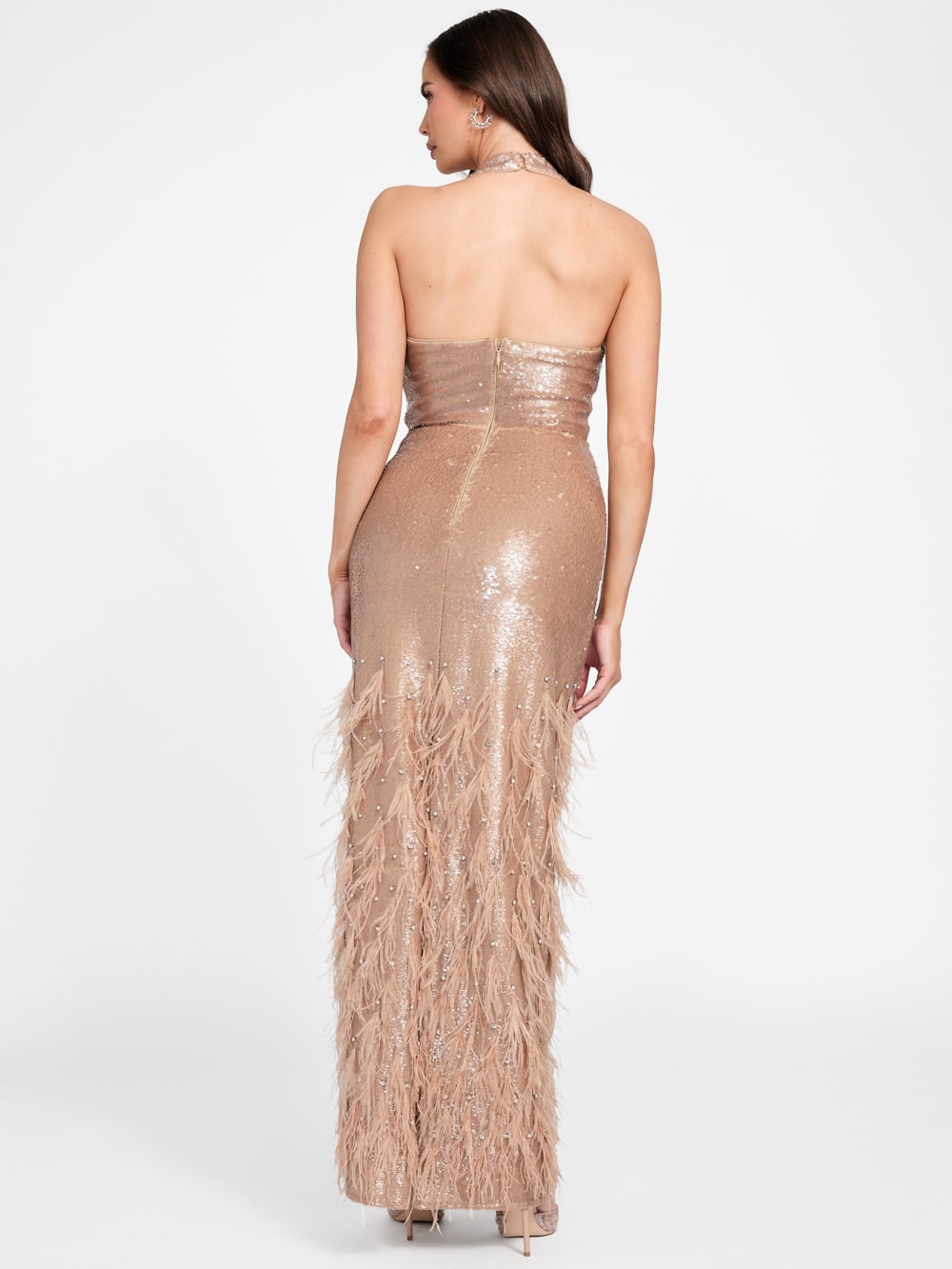 Raya Feathered Gown - Guess