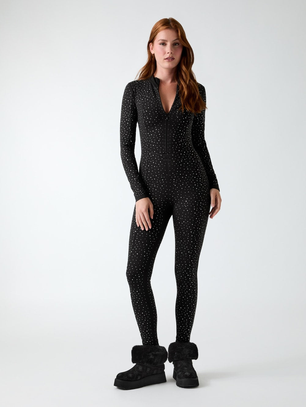 Nati Rhinestone Ski Jumpsuit - Guess