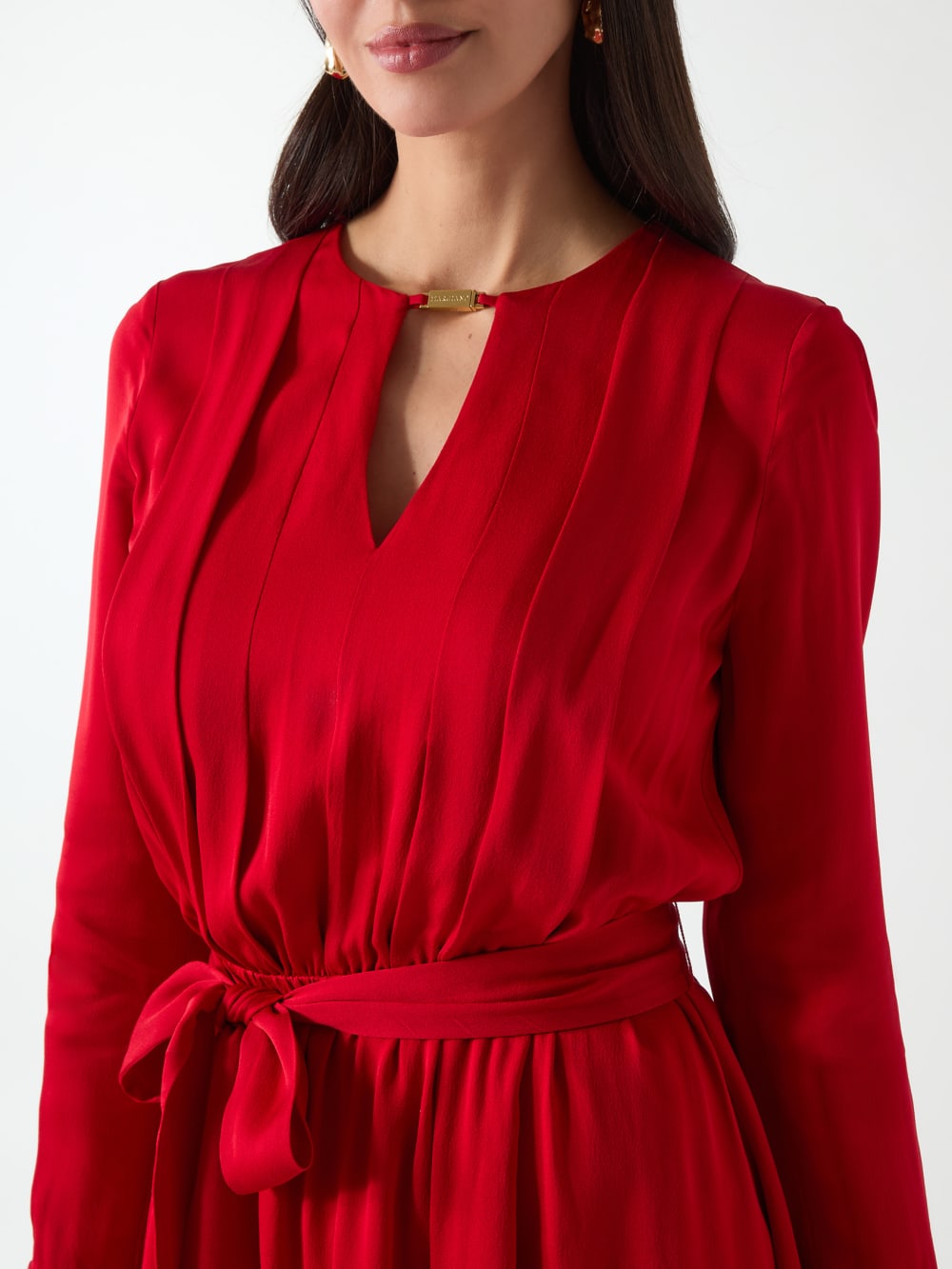 Anita Keyhole Belted Dress - Guess