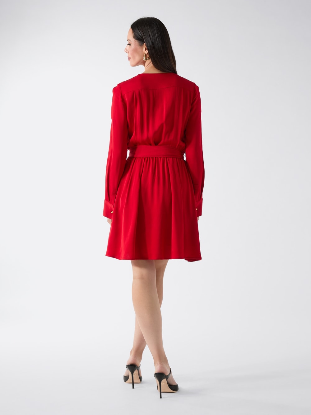 Anita Keyhole Belted Dress - Guess