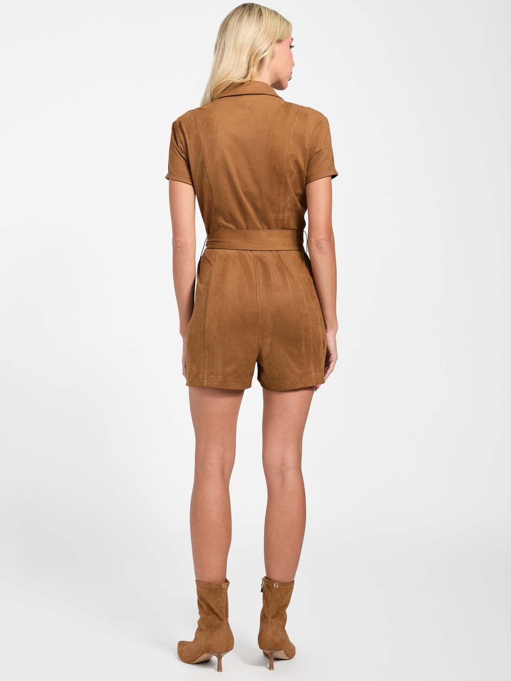 Jene Faux-Suede Romper - Guess