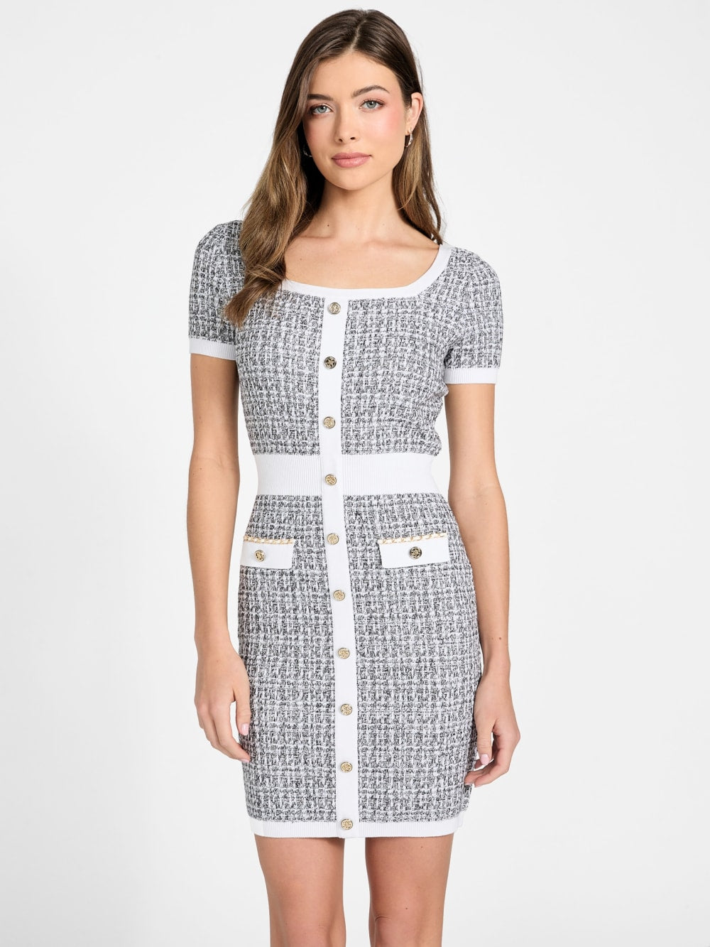 Tweed mini dress - Guess