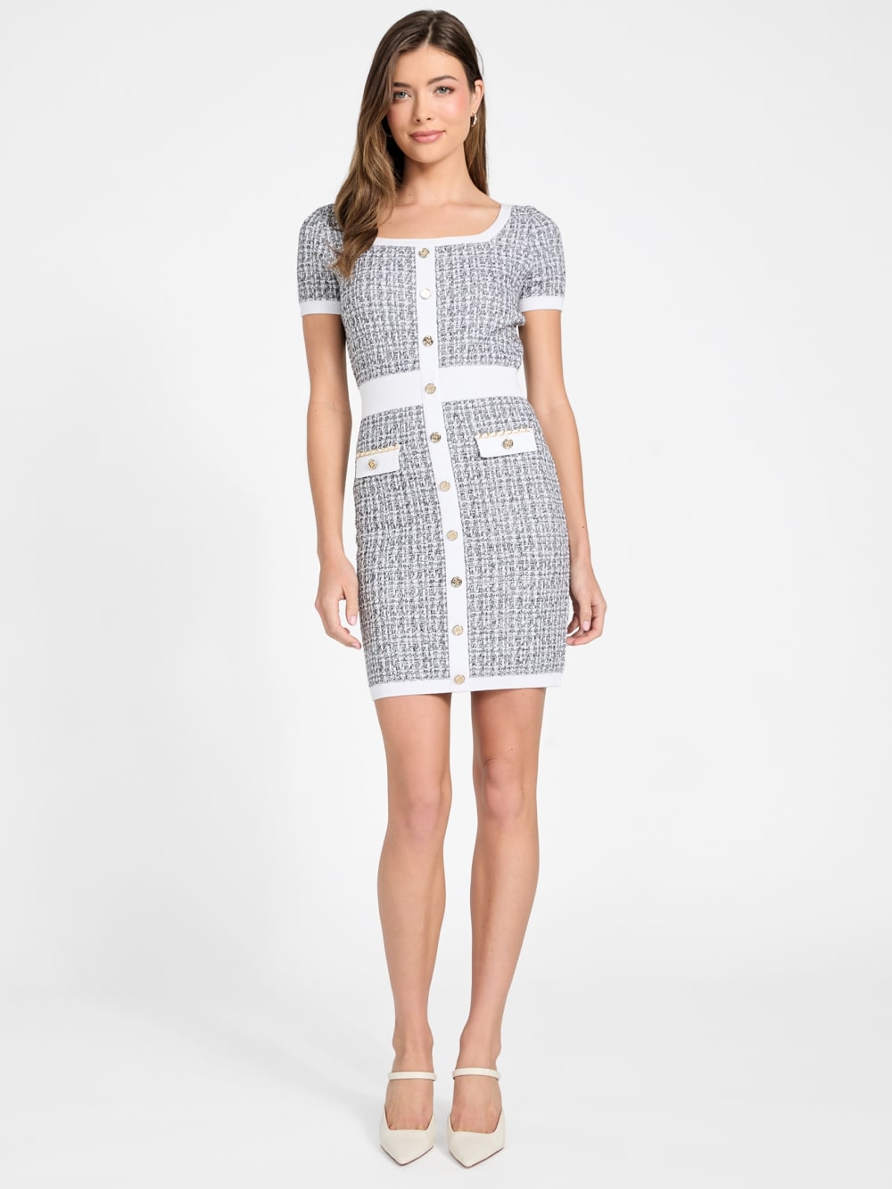 Tweed mini dress - Guess