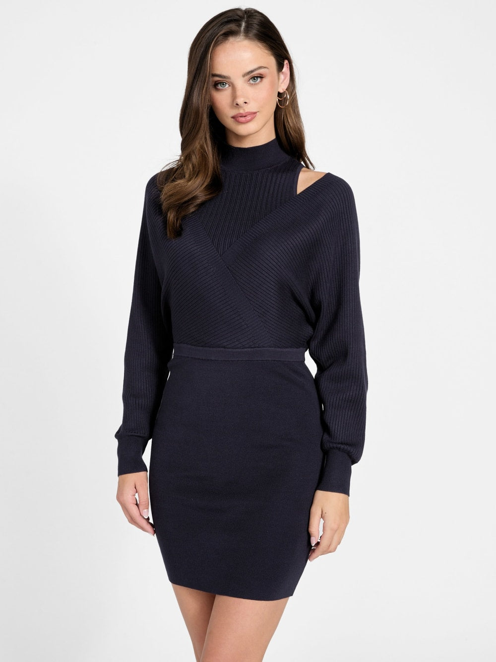 Rib-knit mini dress - Guess