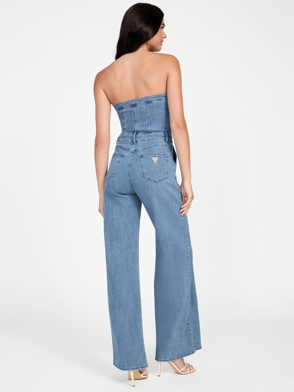 Eco Donna Strapless Denim Jumpsuit - Guess