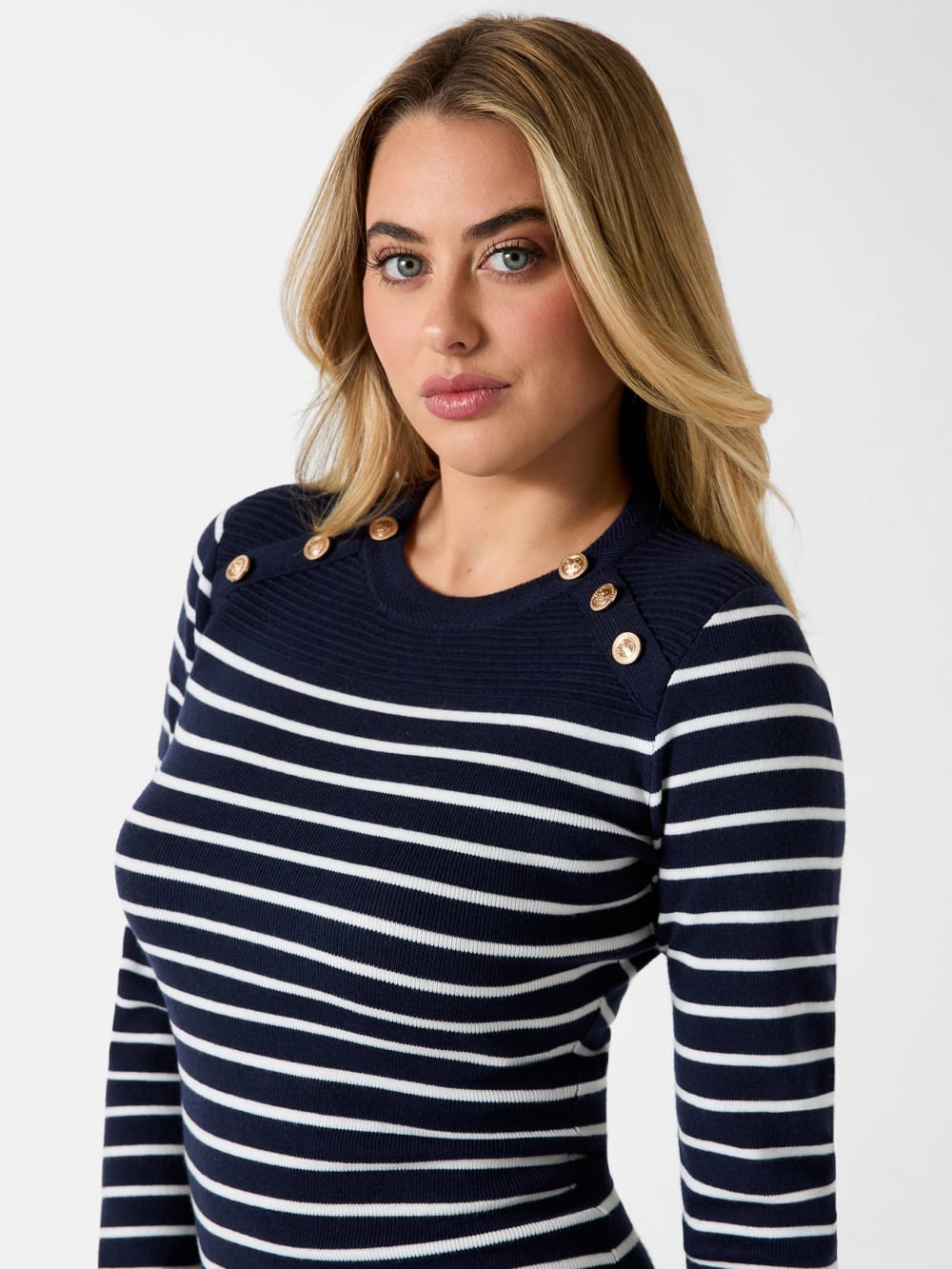 Eco Helen Striped Sweater Dress - Guess