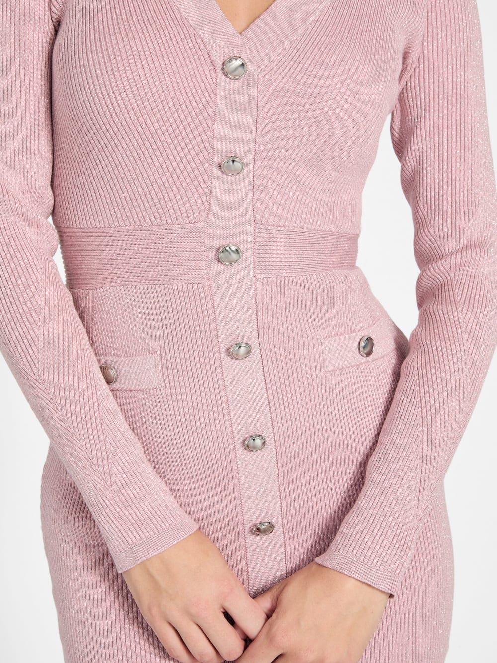 Cammi Metallic Knit Sweater Dress - Guess