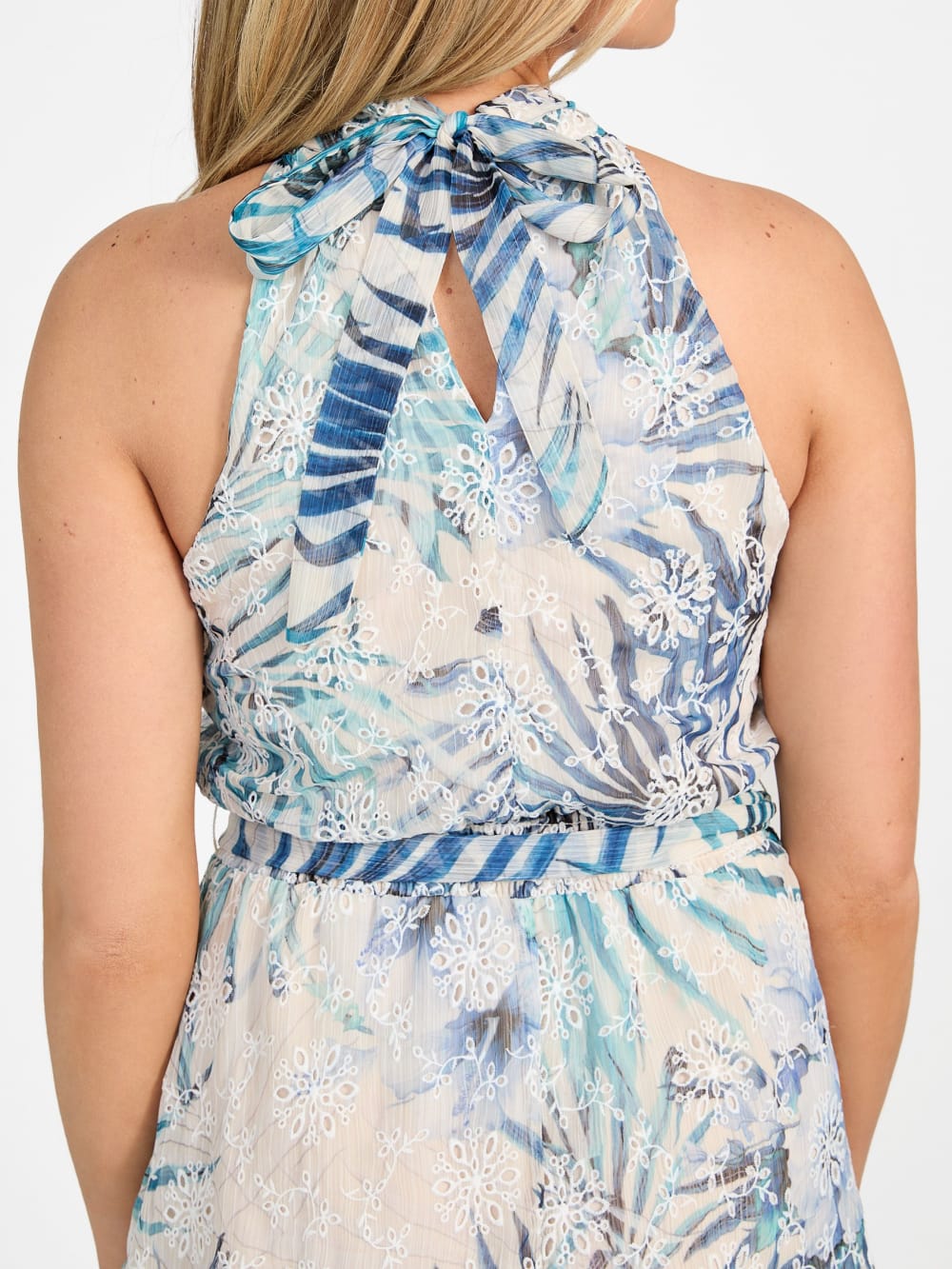 Danielle Halter Chiffon Dress - Guess