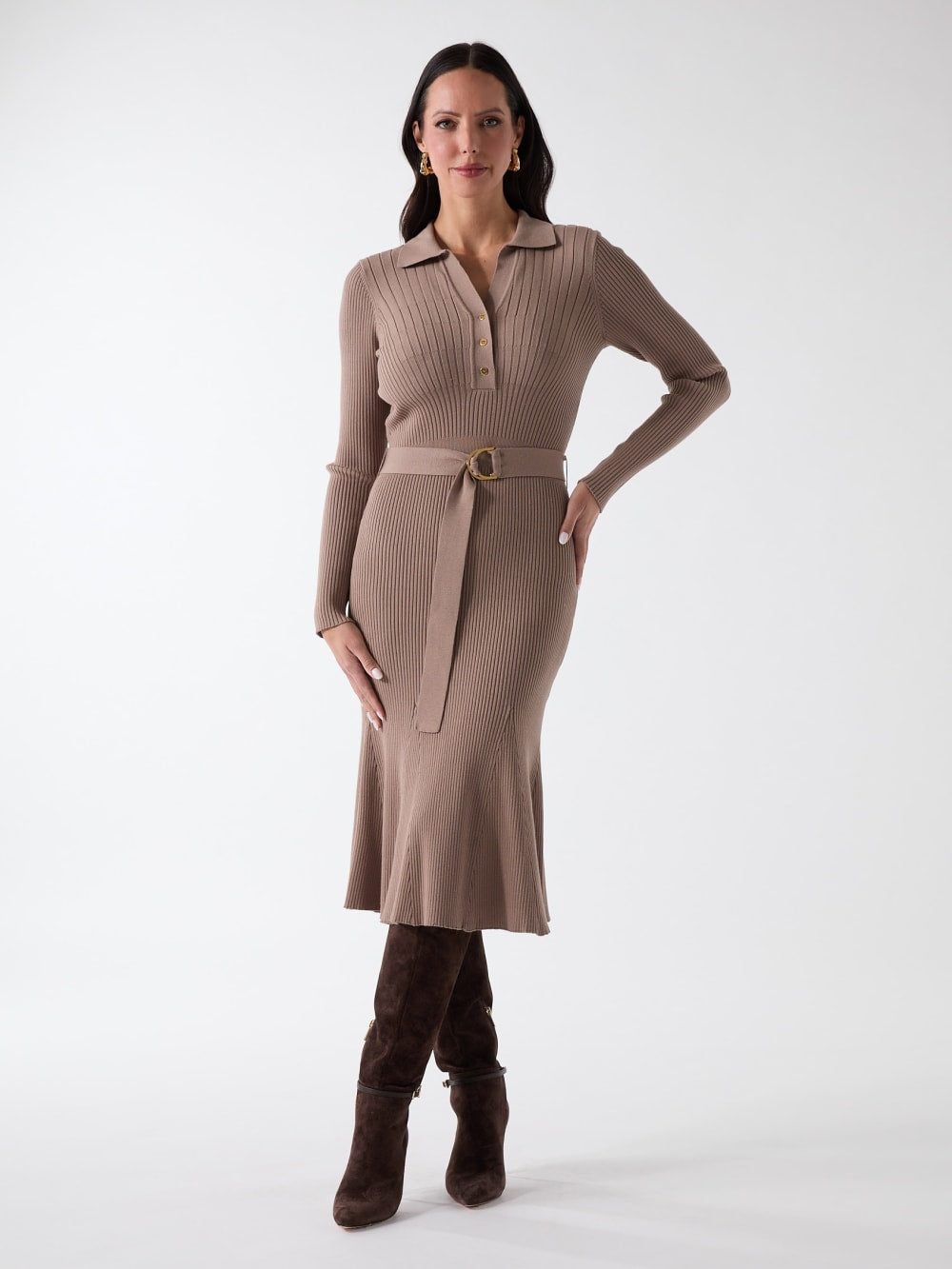 Agathe Polo Sweater Dress - Guess