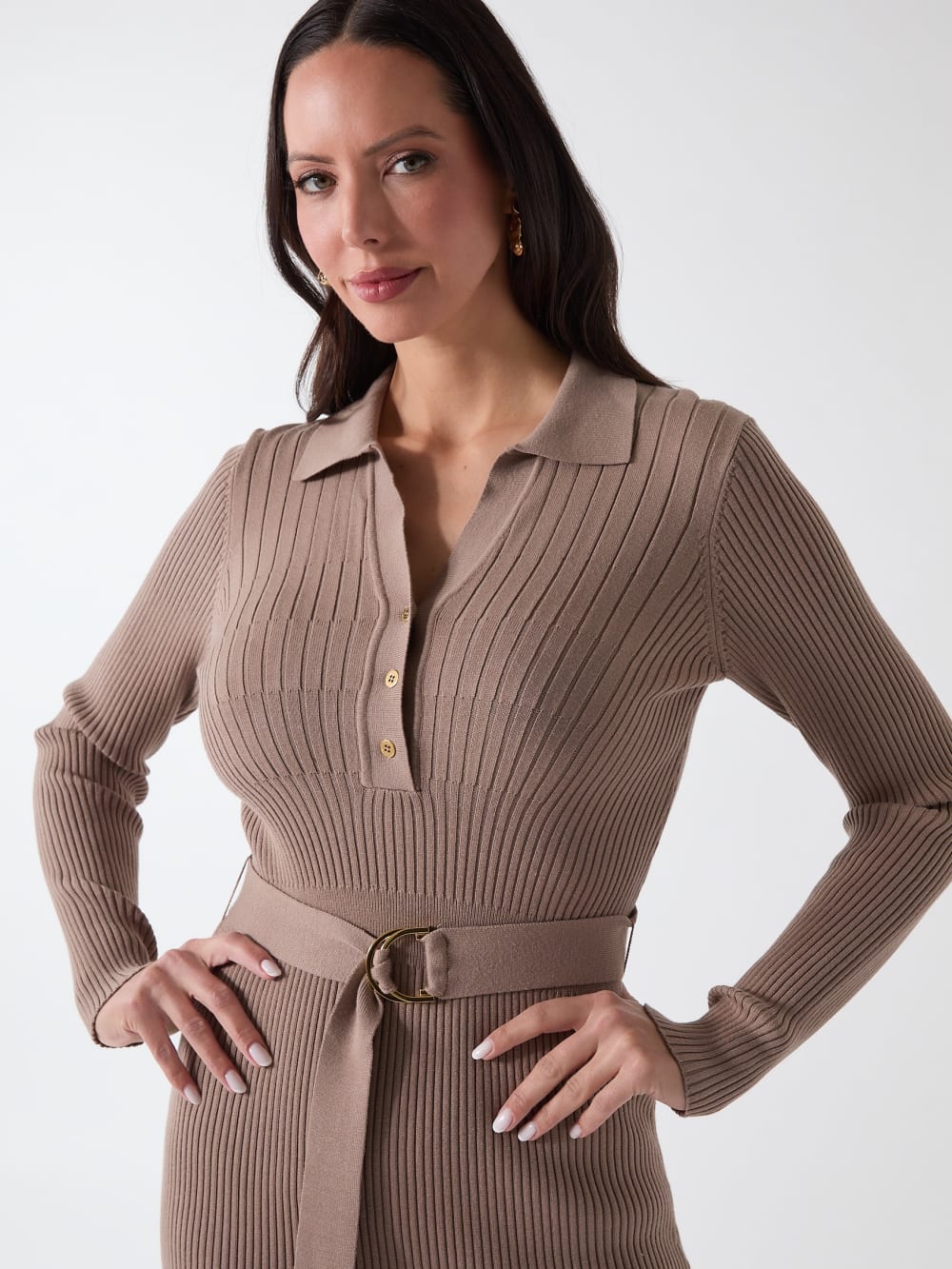 Agathe Polo Sweater Dress - Guess