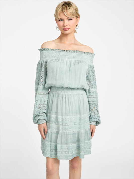 Audrey Off-the-Shoulder Mini Dress - Guess